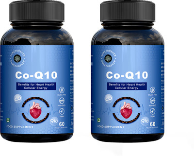 CureForever CoQ10 CoEnzyme Q10 200mg with Bioperine Supports Heart Health & Cellular Energy(120 Capsules)