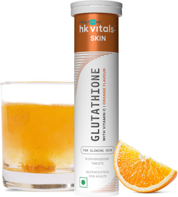 HEALTHKART HK Vitals Glutathione Skin Glow Effervescent Tablets with Vitamin C & E(15 Tablets)