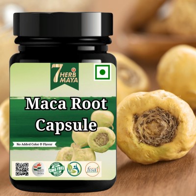 7Herbmaya Maca Root Extract For Energy, Performance & Focus | Maca Root Tablets(3 x 60 Capsules)