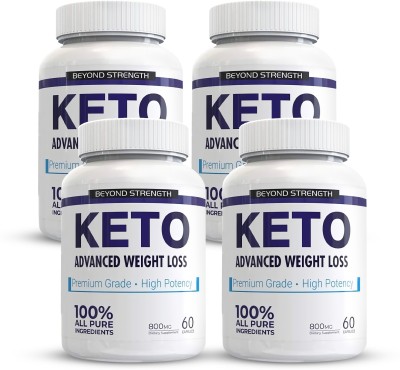 Herbal max Premium Keto Advance for Natural & Organic Weight Management - 60 Caps (Pack of 4)(4 x 60 No)