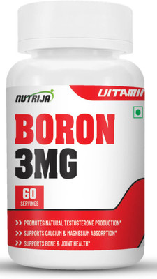 NutriJa BORON 3MG (Citrate/Aspartate/Glycine Complex in each Serving(60 Capsules)