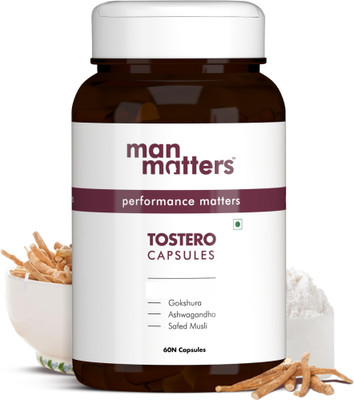 Man Matters Testosterone Booster For Men | For Strength, Stamina & Muscle Growth (120 Mg) For Rs. 499 @ 64 %