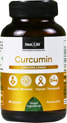StemRx Curcumin Supplements Mutagenic Microbial Therapeutic Tablets for Joints Muscles(60 Capsules)