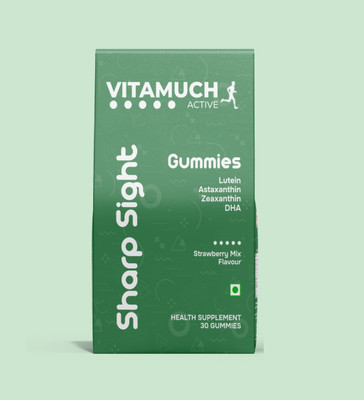 VITAMUCH Eye Care Gummies with Lutein & Zeaxanthin for Healthy Vision & Eye Support(30 No)