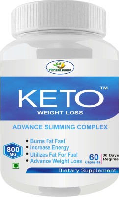 Fitness Prime Keto Advance Slimming Complex Natural Fat Burner 800 Mg Capsules(60 Capsules)