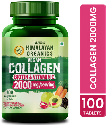 Vlado's Himalayan Organics Vegan Collagen 2000Mg With Biotin And Vitamin C(100 Tablets)