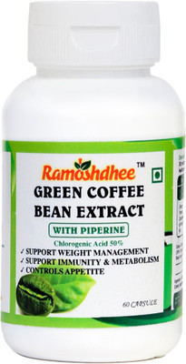 Ramoshdhee Green Coffee Beans Extract Weight Management 800 mg - 60 Capsule(60 Capsules)