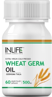INLIFE Wheat Germ Oil Supplement 500 mg Capsules(60)