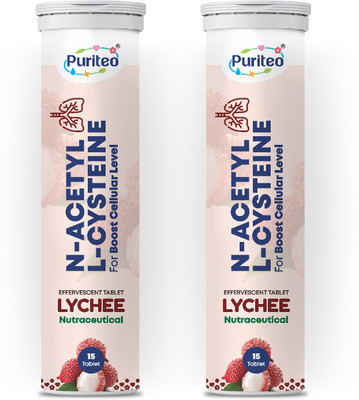 puriteo N- ACETYL L-CYSTEINE EFFERVESCENT TABLET LYCHEE 02(2 x 15 Tablets)