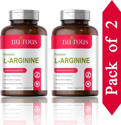 Nutrous L-Arginine 1000mg Tablets Per Serving (D207)(2 x 60 Tablets)