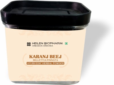 HEILEN BIOPHARM Karanj Beej Herbal Powder 100 Gram Millettia pinnata for Skin Benefits(100 g)