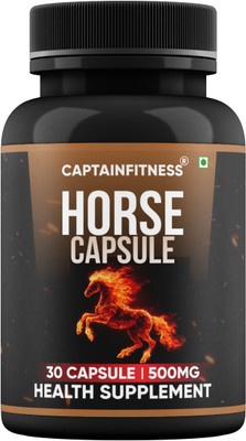 CaptainFitness Horse Capsule| Energy, Strength & Stamina-(14)(30 Capsules)