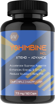 Vitaminhaat Yohimbine HCL 7.5 Mg Xtend Advance 60 veg Capsules(60 x 7.5 mg)