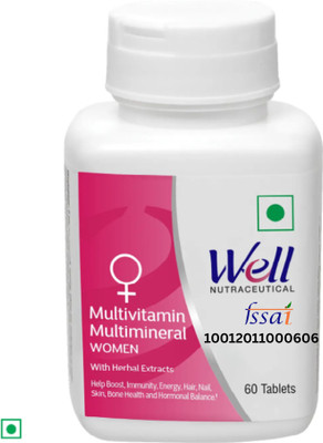 Modicare Well Multimineral MultiVitamin Women Help Boost, Immunity & Bone health(60 Tablets)