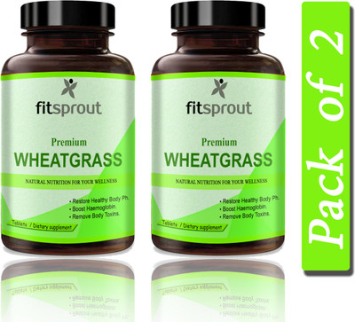 Fitsprout Wheatgrass 800 mg Tablets (S229)(2 x 60 Tablets)