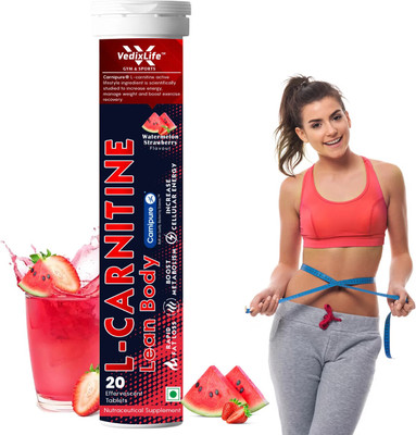 VedixLife L-Carnitine Lean Body, 2000 mg Carnipure® | Helps Convert Fat into Energy(20 Tablets)