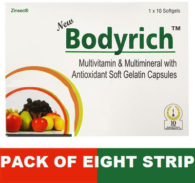 Zinsec ELDER BODYRICH MULTIVITAMINS AND MULTIMINERALS CAPSULE(8 x 10 Capsules)