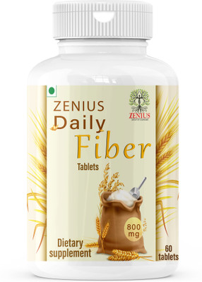 Zenius Daily Fiber Tablet for Good Digestion Cholesterol Control for Overall Well-being(60 Tablets)