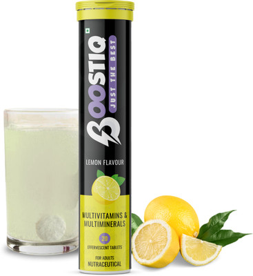 boostiq Immunity Essential Multivitamin For Men & Women Effervescent Tablets Lemon(20 Tablets)
