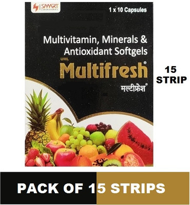 Uhl Multifresh SMART LABS MULTIFRESH MULTIVITAMIN HEALTH SUPPLEMENT CAPS (15*10CAPS)(15 x 10 Capsules)