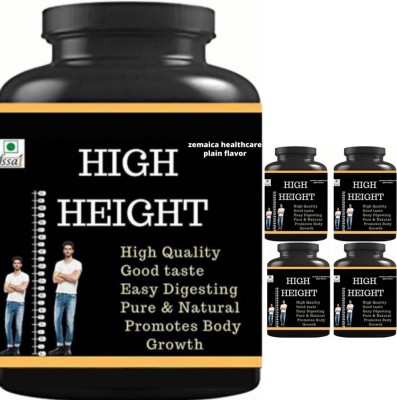 Zemaica Healthcare high height plain flavor height gainer pack of 5(5 x 0.1 kg)