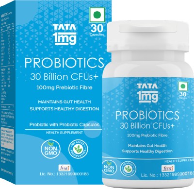 TATA 1mg Probiotics 30 Billion CFUs+ Capsule With Prebiotic(30 Capsules)