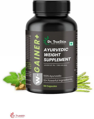 Dr. Trueskin W-Gainer+ Capsules Ayurvedic Body Strength Formula Power A01(90 Capsules)