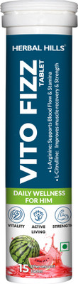 Herbal Hills Vito Fizz 15 Tablets for Fatigue, Muscle Recovery(15 Tablets)