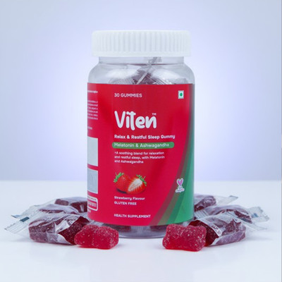 Viten Relax & Restfull Sleep Gummy ( Melatonin & Ashwagandha)(30 Tablets)