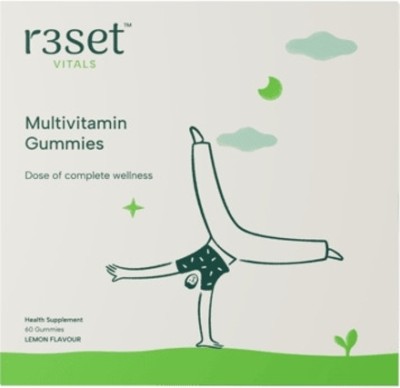 r3set Multivitamin Gummies | Dose of Energy - Pack of 60 Gummies(60 No)