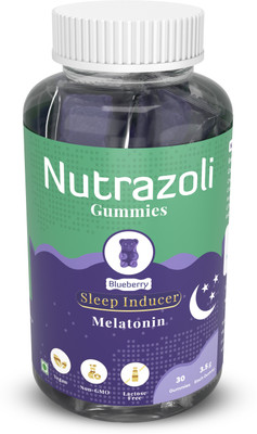 Nutrazoli Gummies Sleep Inducer Melatonin | 1 Bottle | 30 Gummies(30 Capsules)