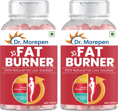Dr. Morepen Fat Burner Tablets with Green Coffee - 60 Veg Tablets Pack of 2(2 x 60 Tablets)