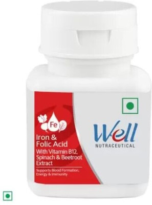 Well IRON & FOLIC ACID Tablets(3 x 60 Tablets)