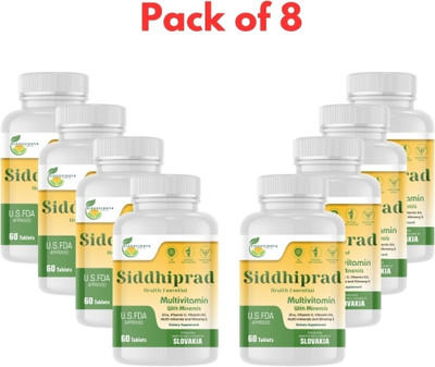 Siddhiprad Best Multivitamin For Men & Women With Natural Ginseng, 10 Vitamins & 9 Minerals(480 Tablets)