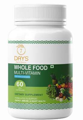 7 Days Multivitamin for men & women with 48 ingredients(60 Capsules)