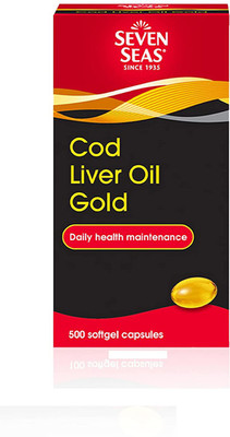 SEVEN SEAS COD LIVER OIL GOLD 500 CAPSULES PACK OF 1(500 Capsules)
