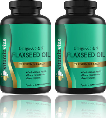 Vitaminvine Flaxseed extract Capsules Omega 369 (D244)(2 x 60 Capsules)