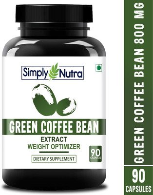 Simply Nutra Green Coffee Bean Extract Pure Weight Loss Supplement and Fat Burner, 800 Mg(90 No)