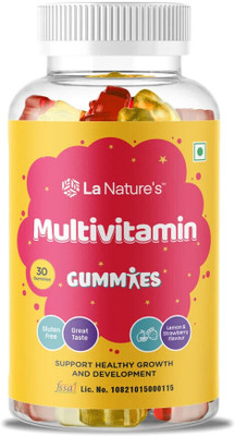 La Natures Multivitamin Gummies with Essential Vitamins A,C,D,E,B12 For Kids & Adults(30 No)