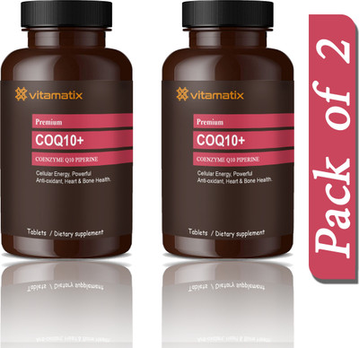 Vitamatix 120mg Coenzyme Q10 Tablets with Piperine (H192)(2 x 60 Tablets)