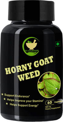 FIJ AYURVEDA Horny Goat Weed Epimedium Extract With Maca Root Extract Dietary Supplement(500 mg)