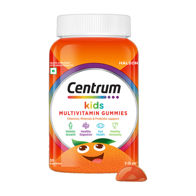 Centrum Kids|Supports overall health (Veg) |World's No.1 Multivitamin(30 No)