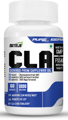 NutriJa CLA 1000mg (Conjugated Linoleic Acid) | Non Stimulatory Fat Burner(60 Capsules)