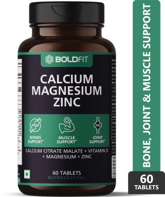 BOLDFIT Calcium supplement 1000mg With Magnesium & Zinc For Women & Men(60 No)