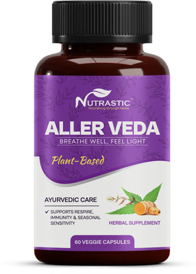 NUTRASTIC Aller Veda - Natural Care for Seasonal Allergies, 60 Veg(60 Capsules)
