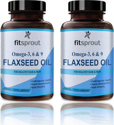 Fitsprout Flaxseed extract Capsules Omega 369 (H244)(2 x 60 Capsules)