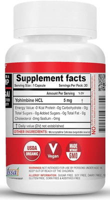 NutriJa Yohimbine 5 MG - 30 Capsules(30 Capsules)