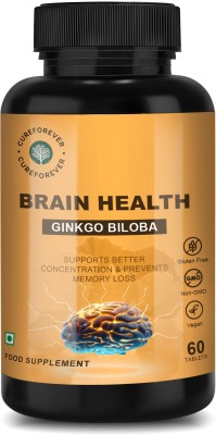 CureForever Ginkgo Biloba 240mg Tablets High Potency Brain Health Concentration Memory(60 Tablets)