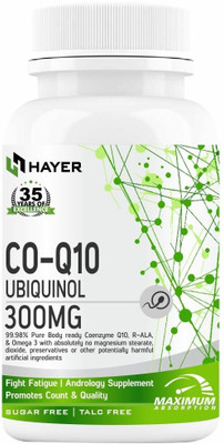 HAYER Coq10 Supplement, Coenzyme Q10 300mg To Good Heart Health Supplements-60(60 Tablets)