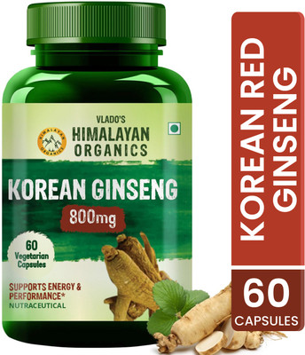 Vlado's Himalayan Organics Korean Red Ginseng 1000mg/Serve(60 Capsules)